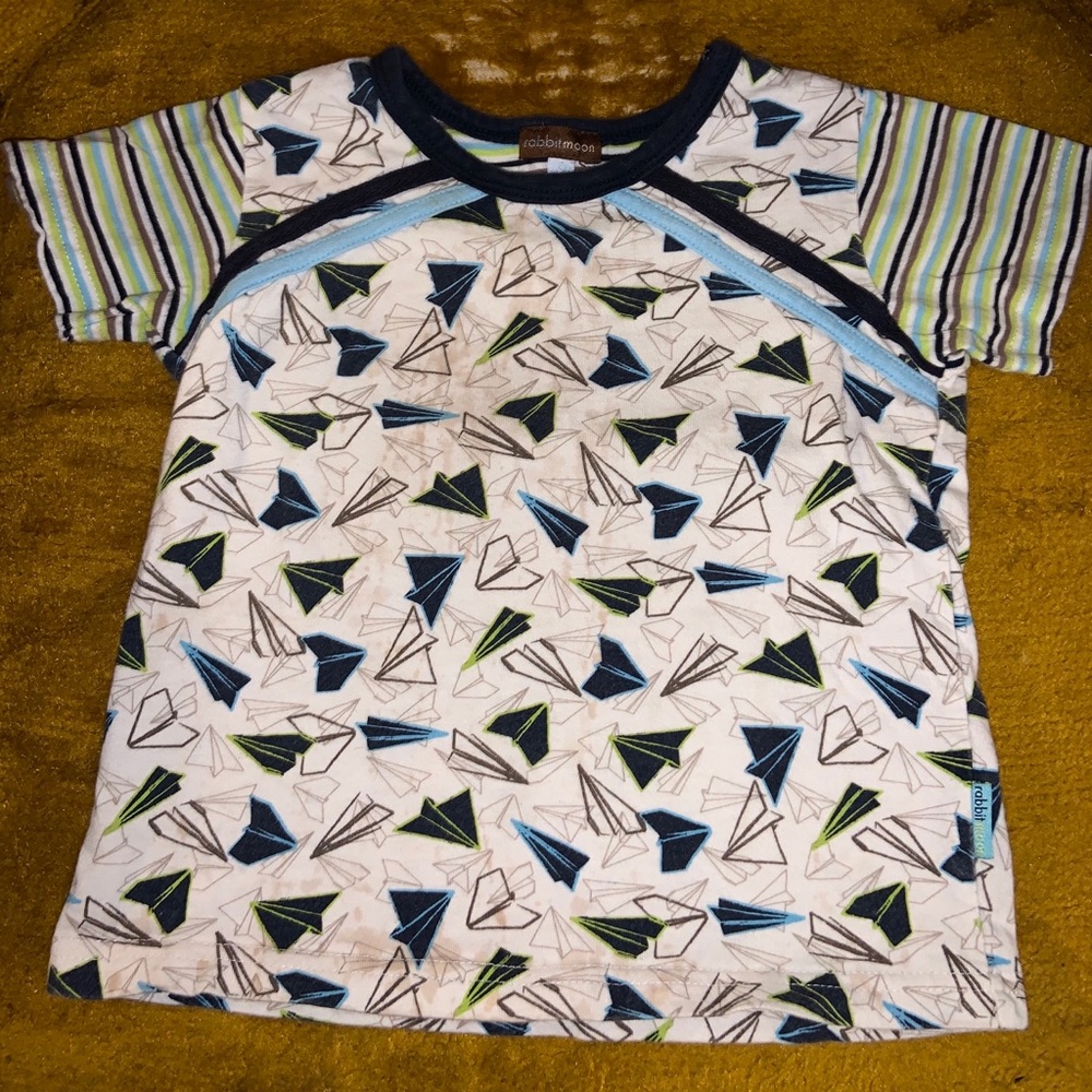 Rabbit Moon  paper plane summer t-shirt